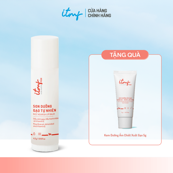 Son Dưỡng Chiết Xuất Gạo ITMF 4.2 TẶNG 1 Kem Dưỡng Ẩm Chiết Xuất Gạo Sáng Da Ngừa Lão Hóa 5g