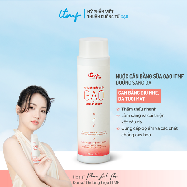 Nước Cân Bằng Sữa Gạo ITMF Dưỡng Sáng Da 150mL