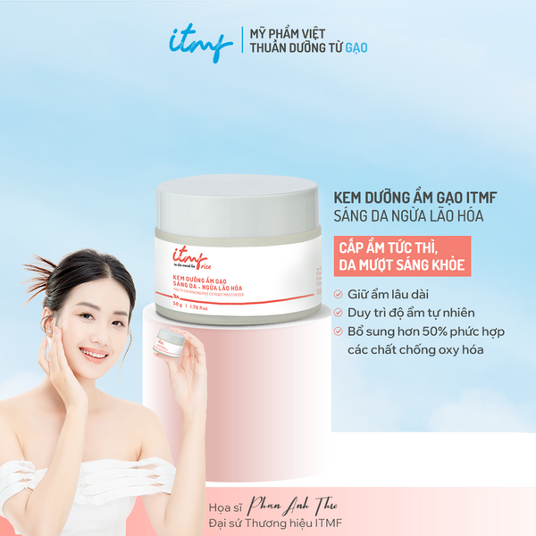 Kem Dưỡng Ẩm Gạo ITMF Sáng Da Ngừa Lão Hóa 50g