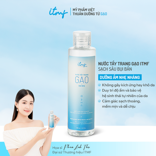 Nước Tẩy Trang Gạo ITMF Dịu Nhẹ 150mL