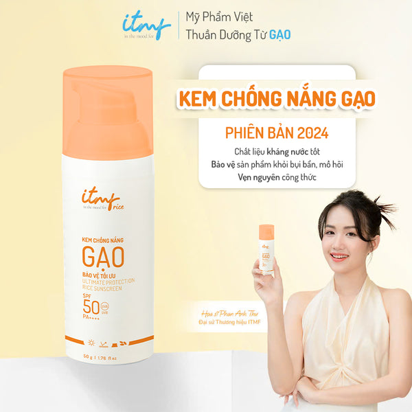 Kem Chống Nắng Gạo ITMF Bảo Vệ Tối Ưu 50g