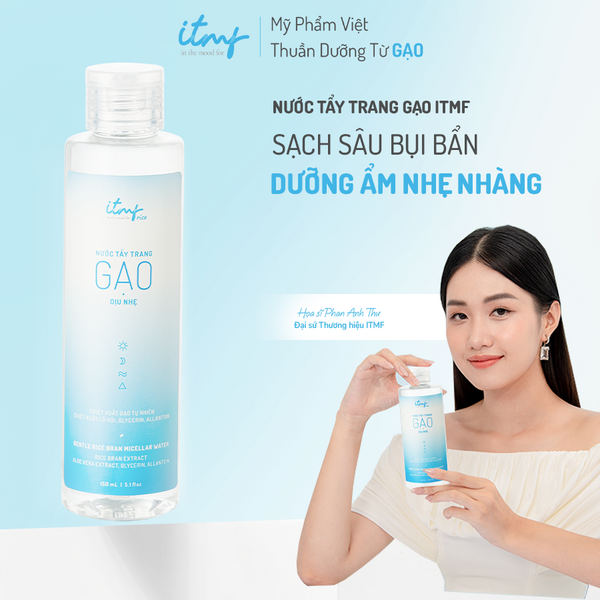 Nước Tẩy Trang Gạo ITMF Dịu Nhẹ 150mL