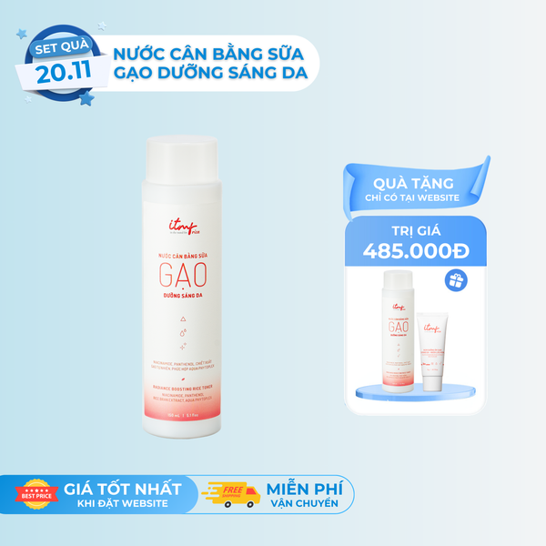 Nước Cân Bằng Sữa Gạo ITMF Dưỡng Sáng Da 150mL